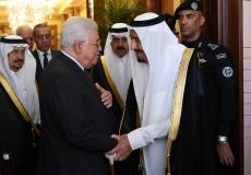 الرئيس الفلسطيني محمود عباس وخادم الحرمين الملك سلمان