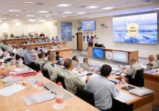 اجتماع القيادة الاسرائيلية العسكرية