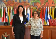 لقاء وكيل وزارة الخارجية مع نظيرتها الإيطالية برام الله