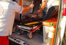 إصابة سائق إثر إنقلاب شاحنته