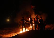 تواصل فعاليات الإرباك الليلي على حدود غزة لليوم الرابع على التوالي