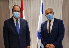 يائير لابيد والوزير عباس كامل