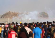 أحداث التظاهرات شرق غزة اليوم