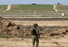 جندي إسرائيلي على حدود غزة - أرشيفية