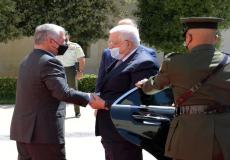 لقاء الرئيس عباس بالعاهل الأردني