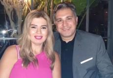 رانيا فريد شوقي مع زوجها