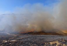 حريق مستوطنة يتسهار