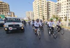 سباق دراجات هوائية لذوي الإعاقة في غزة