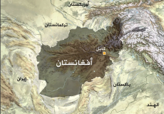 صورة توضيحية لخارطة أفغانستان