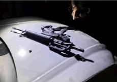 قطعة السلاح التي تم مصادرتها من مطلقي النار