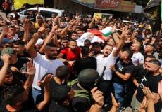 جانب من تشييع شهداء جنين