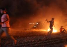 فعاليات الإرباك الليلي على حدود غزة