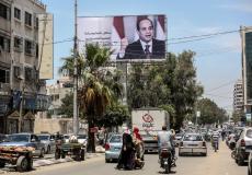 صورة الرئيس المصري عبد الفتاح السيسي في غزة