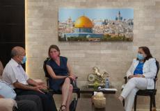 الكيلة خلال لقائها مع الأونروا