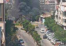 صورةمن مكان تفجير محطة الوقود