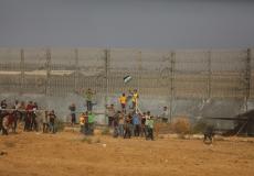 حدود غزة يوم السبت الماضي