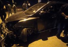 حادث سير مروع وسط قطاع غزة