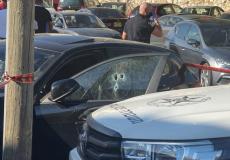 من موقع الجريمة بالرامة، اليوم