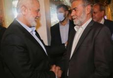 اسماعيل هنية وزياد النخالة