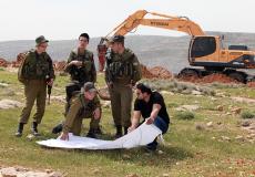 الاحتلال يجرّف 30 دونما جنوب مدينة نابلس