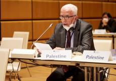 عزام الأحمد رئيس وفد المجلس الوطني الفلسطيني المشارك في اجتماع المؤتمر العالمي لرؤساء برلمانات العالم