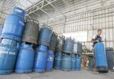 محطة تعبئة غاز في غزة