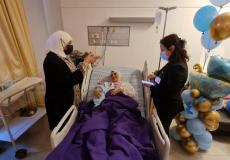 د.غنام تزور المحررة أنهار الديك وتهنئها بمولودها