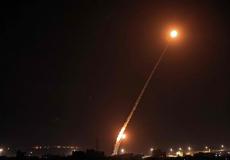 صواريخ من غزة باتجاه إسرائيل