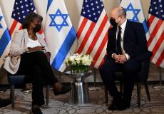 بينيت خلال لقائه السفيرة الأميركية على هامش انعقاد دورة الجمعية العامة للأمم المتحدة