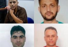 الأسرى الأربعة من سجن جلبوع