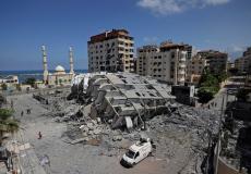 آثار قصف إسرائيلي خلال عدوان 2021 على غزة - تعبيرية