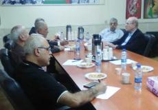 اجتماع بين الديمقراطية والقيادة الفلسطينية لحزب البعث