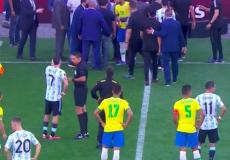 توقفت مباراة البرازيل والأرجنتين