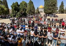 45 ألف مصلٍ يؤدون صلاة الجمعة في المسجد الأقصى