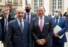 لقاء اشتية برئيس وأعضاء مجلس نواب لوكسمبورغ