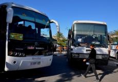 حافلات نقل الموظفين في غزة