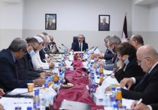 الحكومة الفلسطينية في جستها اليوم