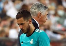 هازارد عانى من عدة إصابات