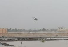 عمليات انقاض في سلطنة عمان بسبب اعصار شاهين