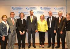 وكيل وزارة خارجية البحرين مع وفد مؤتمر رؤساء المنظمات اليهودية الأمريكية