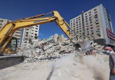 يأمل الفلسطينيون أن يبدأ إعادة الإعمار قريبا - أرشيف