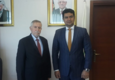 أحمد التميمي مع المستشار سعيد هلال