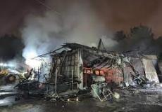 اندلاع حريق هائل في ديمونا