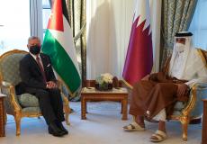 ملك الأردن وأمير قطر