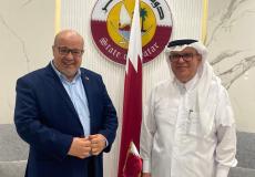 الدعليس يلتقي السفير القطري محمد العمادي