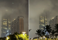 تشكل الضباب في الإمارات