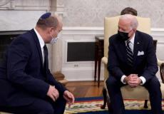 الرئيس الأمريكي جو بايدن برفقة نفتالي بينت رئيس وزراء إسرائيل