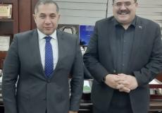 صيدم والسفير المصري لدى دولة فلسطين.