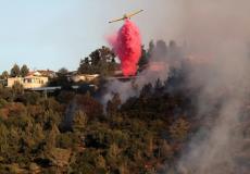 حريق في جبال القدس