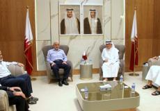 لقاء العمادي مع وفد حماس في غزة برئاسة السنوار